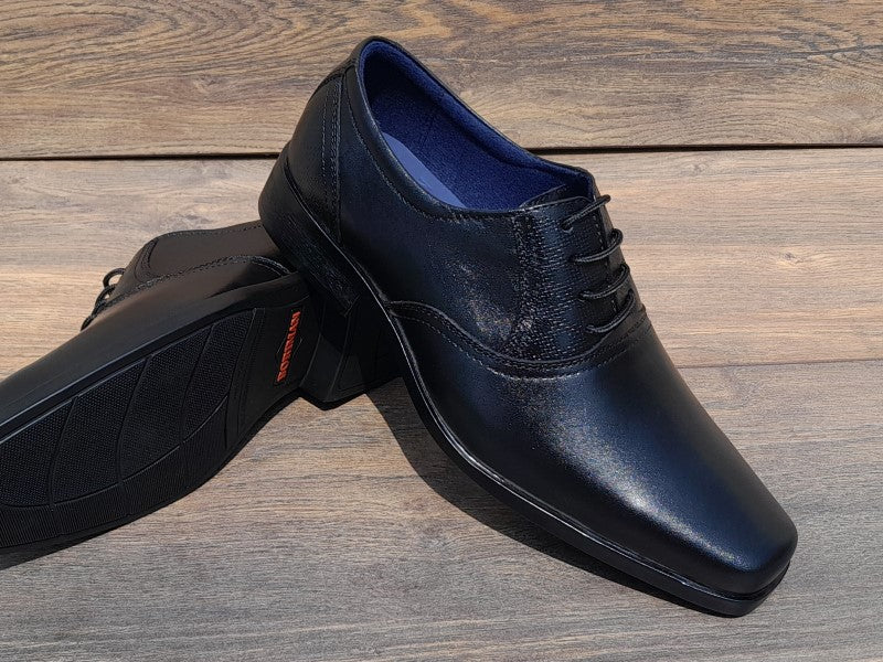 Zapatos Oxford de punta dubay para hombre en color negro pintados a m Borimanstore