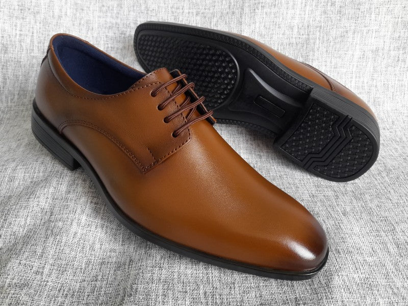 Zapatos Derby de punta americana para hombre en color apache, pintados a mano (ID#RK46-APACHE)