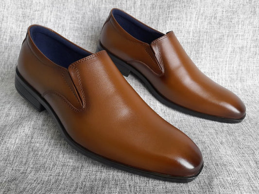 Zapatos Mocasines de punta americana para hombre en color apache, pintados a mano (ID#RK58-APACHE)